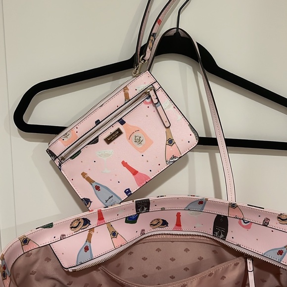 Kate Spade pink champagne tote - Picture 4 of 5